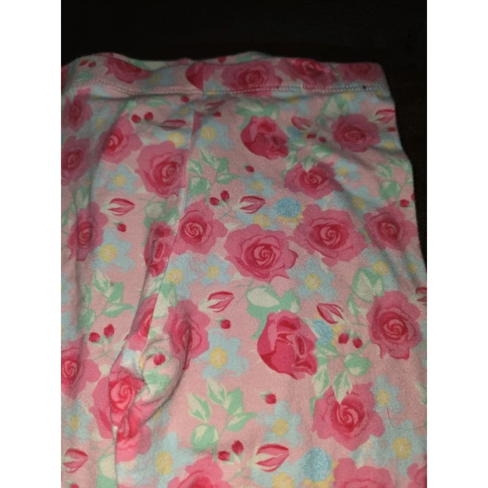 Bonnie jean‎ spring floral Easter bunny outfit top leggings size 4